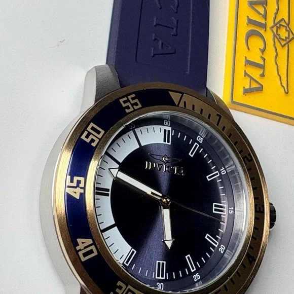 Invicta Navy and Gold Timepiece
